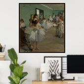Degas' De dansklasse Poster (Thuiskantoor)
