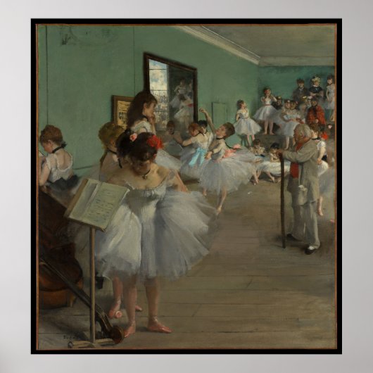 Degas' De dansklasse Poster (Voorkant)