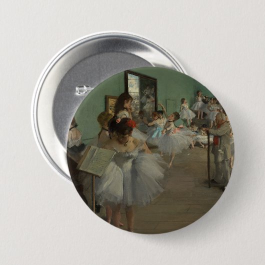 Degas' De dansklasse Ronde Button 7,6 Cm (Voorkant /achterkant)