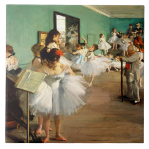 Degas de dansklasse tegeltje