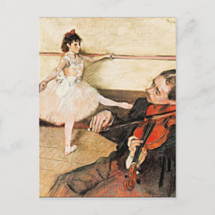 Degas - De dansles, beroemd schilderij Ansichtkaar Briefkaart