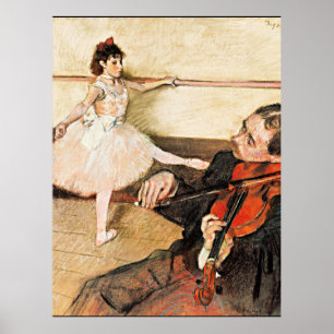 Degas - De danslessen, het beroemde Briefkaart Poster