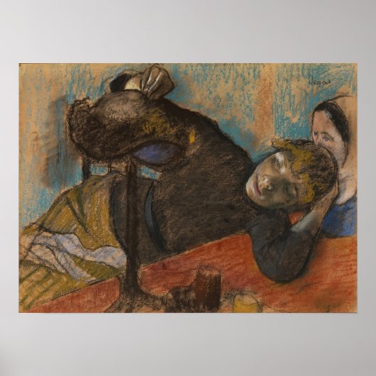 Degas - De Hoedenmaakster Poster (Voorkant)