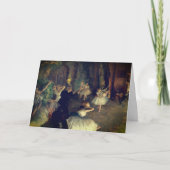 Degas' De repetitie van het ballet op het podium: Kaart (Voorkant)