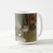 Degas' De repetitie van het ballet op het podium: Koffiemok (Voorkant rechts)