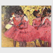 Degas - De roze dansers, kunstschilderij Cadeaupapier (Vlak)