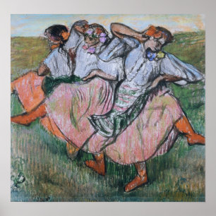 Degas - Drie Russische Danseressen Poster