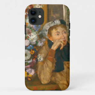 Degas Een Vrouw Zittend Naast een Vaas van Bloemen Case-Mate iPhone Case