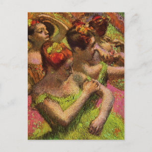 Degas Green Ballerinas Briefkaart