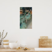 Degas - Green Dancer Poster (Keuken)