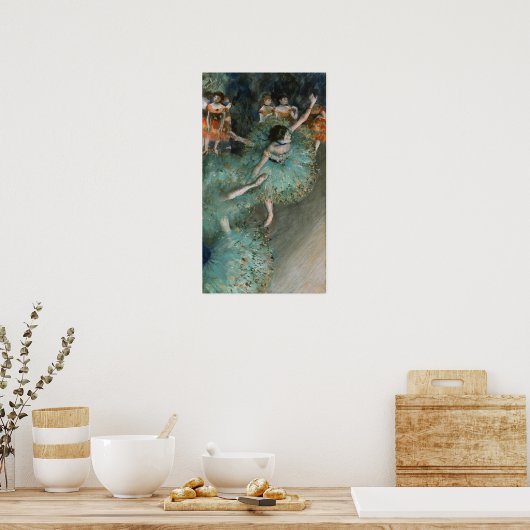 Degas - Green Dancer Poster (Keuken)