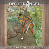 Degas- Harlequin Decoupage Tissuepapier