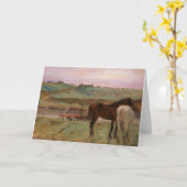 Degas Horses Fine Art Card Kaart (Gele Bloem)