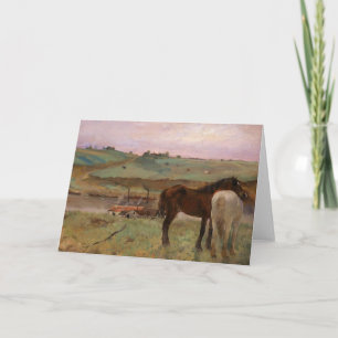Degas Horses Fine Art Card Kaart