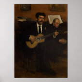 Degas - Lorenzo Pagans en Auguste de Gas Poster (Voorkant)