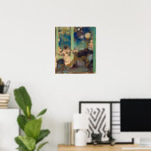 Degas - Mademoiselle Becat, Cafe Des Ambassadeurs Poster (Thuiskantoor)