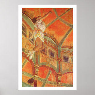Degas: Miss Lala in de Cirque Fernando Poster