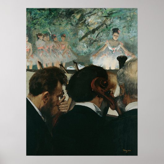Degas - Orchestra Musicians Poster (Voorkant)