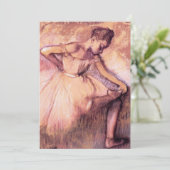 Degas Pink Ballerina Kaart (Staand voorkant)