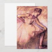 Degas Pink Ballerina Kaart (Voorkant / Achterkant)