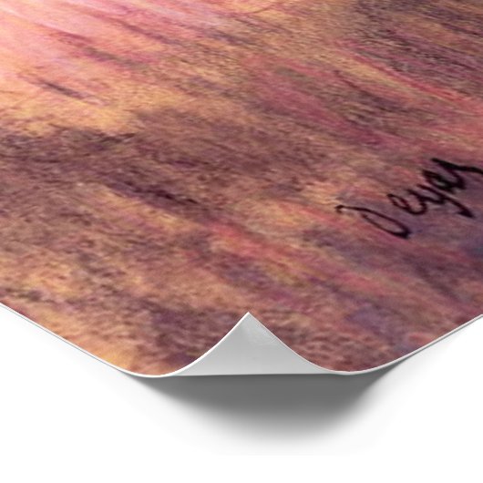 Degas Pink Ballerina Poster (Hoek)