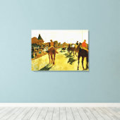 Degas: Racepaarden voor de strengen Canvas Afdruk (Insitu (Houten vloer))
