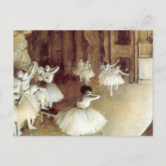 Degas' Rehearsal on Stage Briefkaart (Voorkant)
