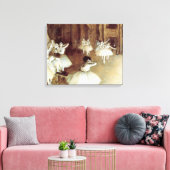 Degas' Rehearsal on Stage Canvas Afdruk (Insitu (Woonkamer))