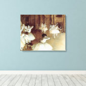 Degas' Rehearsal on Stage Canvas Afdruk (Insitu (Houten vloer))