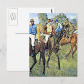Degas - Renpaarden, 1878, kunstwerk Briefkaart (Voorkant / Achterkant)