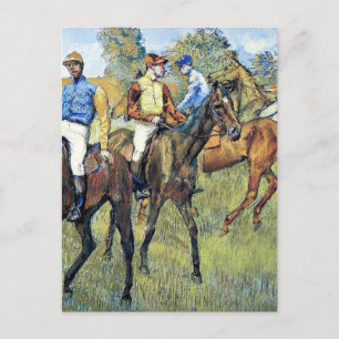 Degas - Renpaarden, 1878, kunstwerk Briefkaart