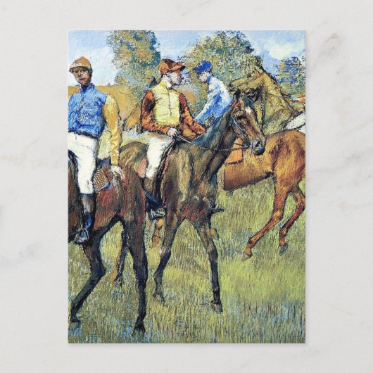 Degas - Renpaarden, 1878, kunstwerk Briefkaart (Voorkant)