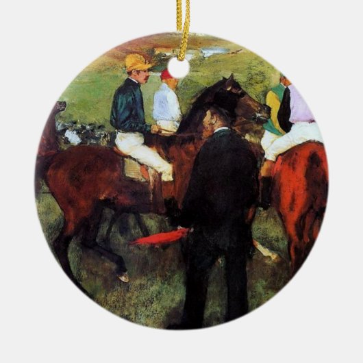 Degas - Renpaarden Kerst Ornament (Voorkant)