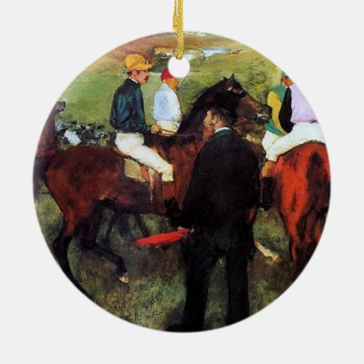 Degas - Renpaarden Kerst Ornament (Achterkant)