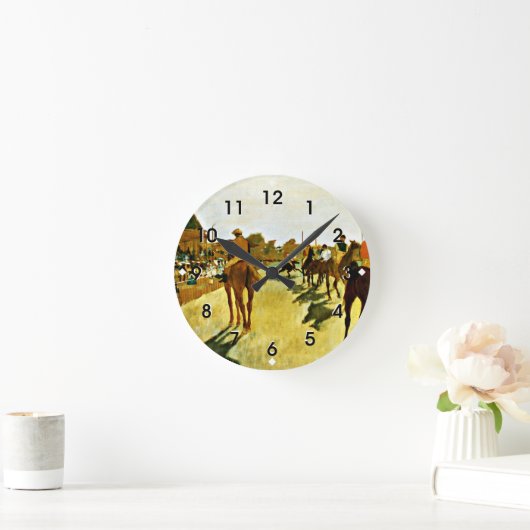 Degas: Renpaarden voor de tribunes Ronde Klok (Huis)