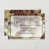 Degas' repetitie op het podium bruiloft RSVP (Voorkant / Achterkant)