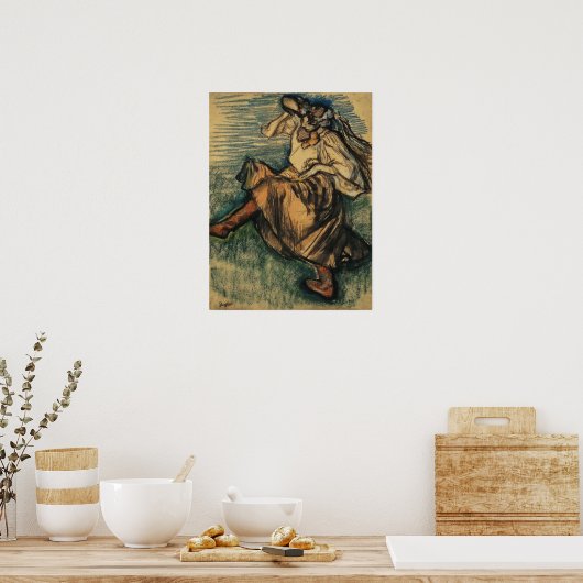 Degas - Russische danser Poster (Keuken)