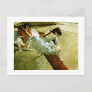 Degas-schildergalerijspeler ballet ballerina art briefkaart