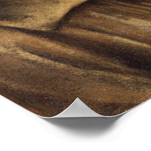 Degas - Self-Portrait 1856 Poster (Hoek)