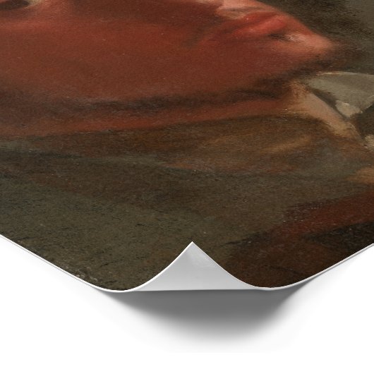 Degas - Self-Portrait (1857) Poster (Hoek)