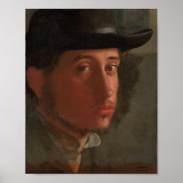 Degas - Self-Portrait (1857) Poster