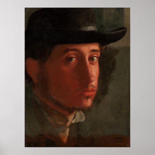 Degas - Self-Portrait Poster (Voorkant)