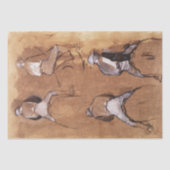 Degas - Studies van een Jockey Decoupage Tissuepapier (Voorkant)