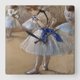 Degas Study of a Dancer Vierkante Klok