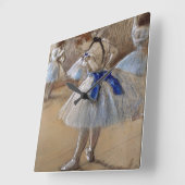 Degas Study of a Dancer Vierkante Klok (Hoek)