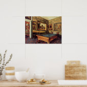 Degas - The Billiard Room, populair schilderij, Poster (Keuken)