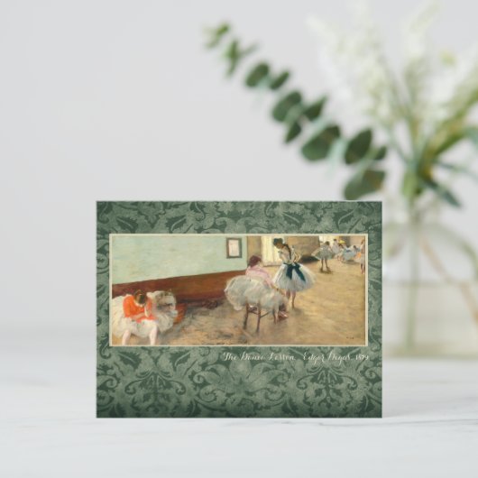 Degas "The Dance Lesson" Briefkaart (Staand voorkant)