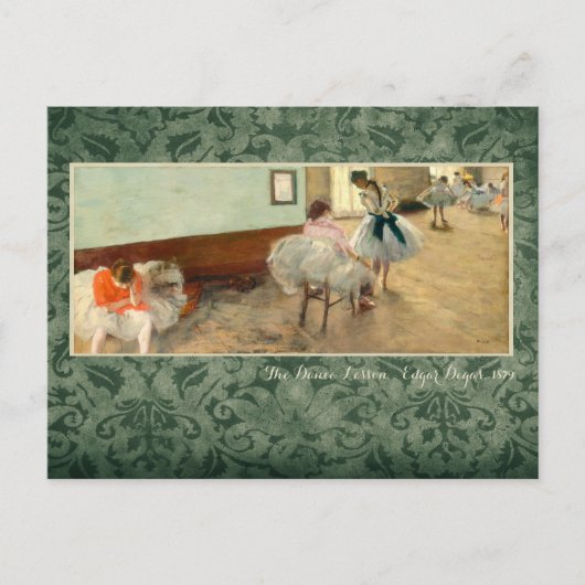 Degas "The Dance Lesson" Briefkaart (Voorkant)