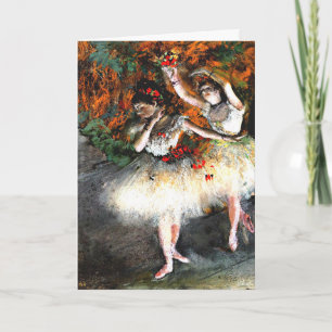 Degas - Twee dansers die het werkgebied ingaan Kaart