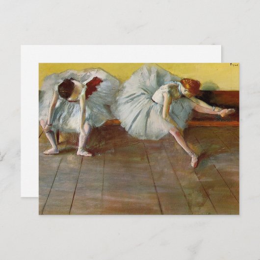Degas Two Ballet Dancers Briefkaart (Voorkant / Achterkant)